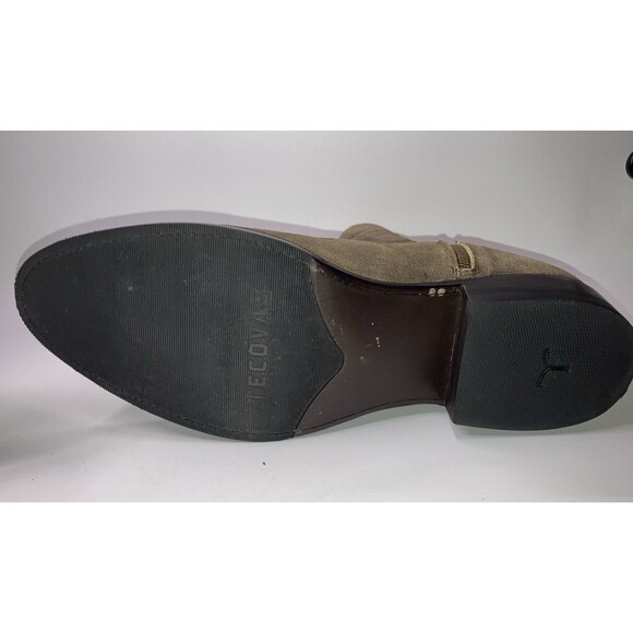 Tecovas The Dean Men’s Zip Up Cowboy Boots Brown Suede Sz 12.5 D main image 4